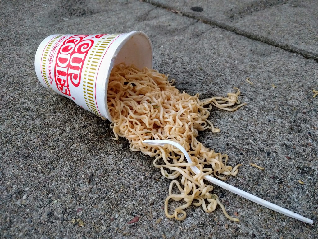Spilled Cup Noodle